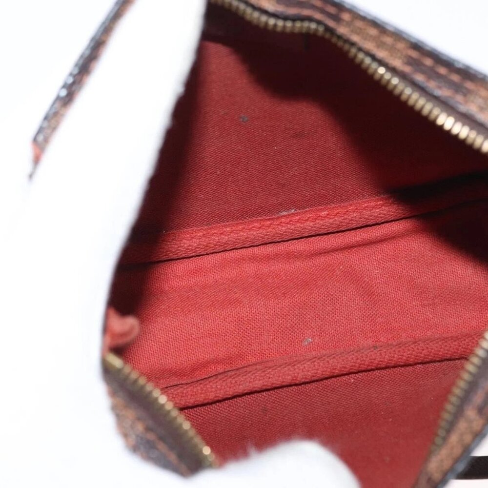 LOUIS VUITTON Damier Ebene Trousse Makeup Pouch N51982 LV Auth 156698 - Picture 12 of 15